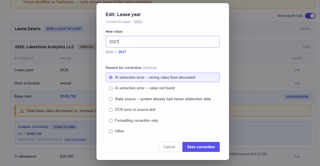 A mocked version of what the ingestion UI looked like.